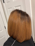 Chestnut Root Silk Straight — 12” HD Closure Wig
