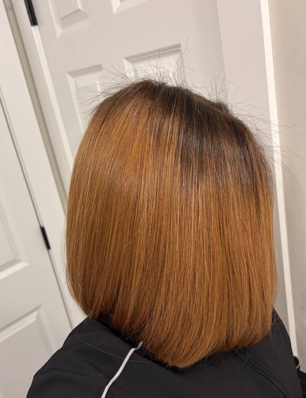 Chestnut Root Silk Straight — 12” HD Closure Wig