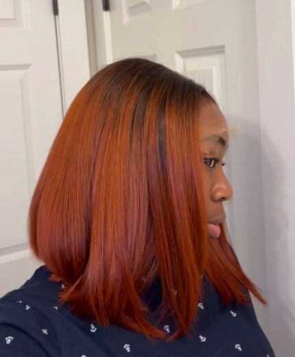 Classic Chestnut Silk Straight — 12” HD Closure Wig